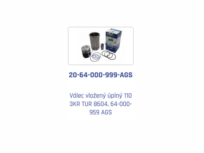 Cylinder liner kit UR II